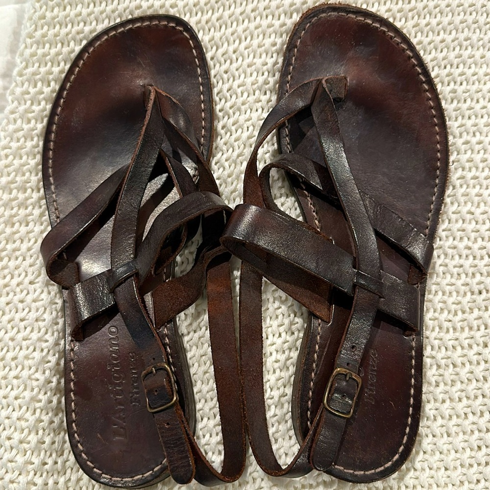 Italian Genuine Leather Sandals